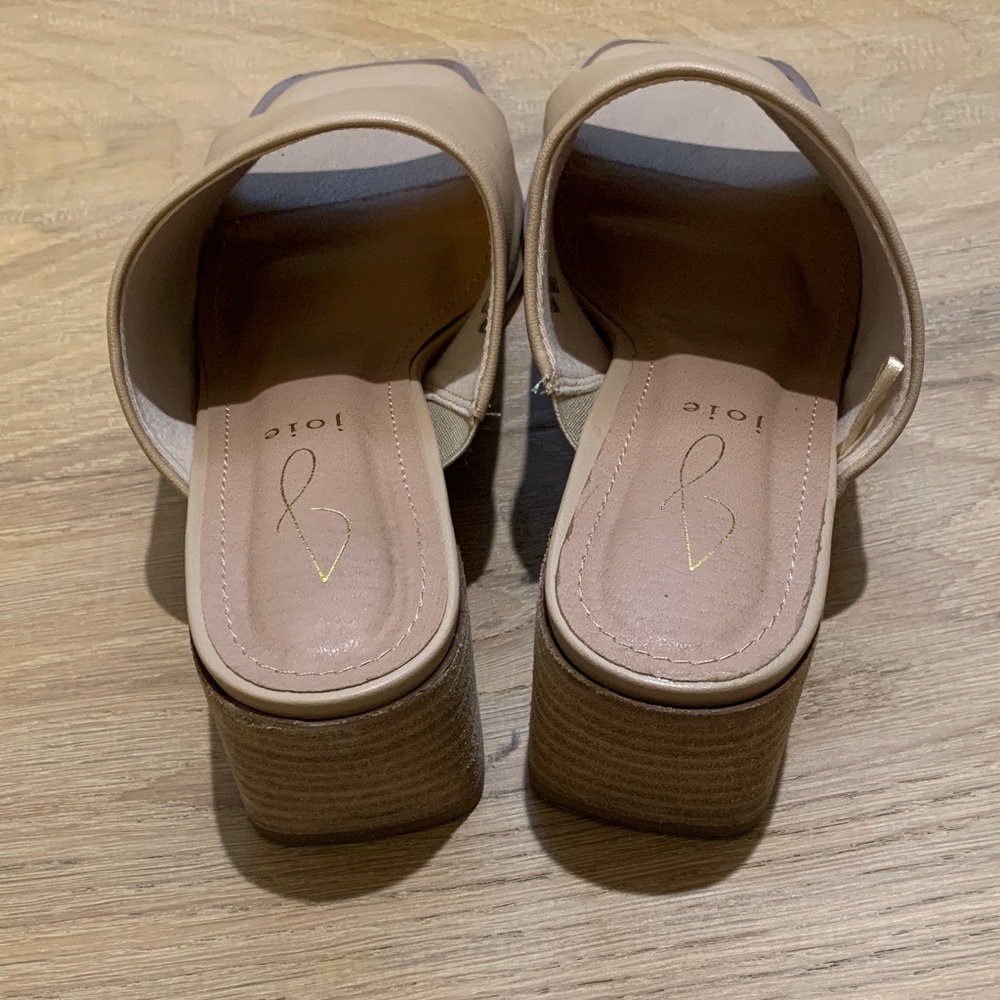 Joie Olympia Block Heel Open Toe Sandal Mule - Picture 3 of 5